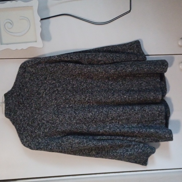 Soft Surroundings, black tweed jacket, open front, no closures SZ M. - Picture 6 of 6